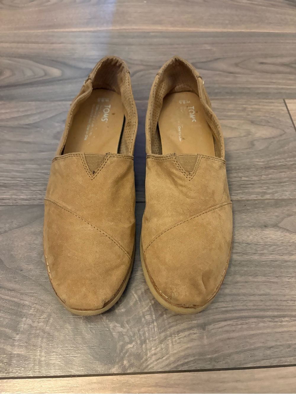 Toms Men's Slip-On Suede Loafers in Tan